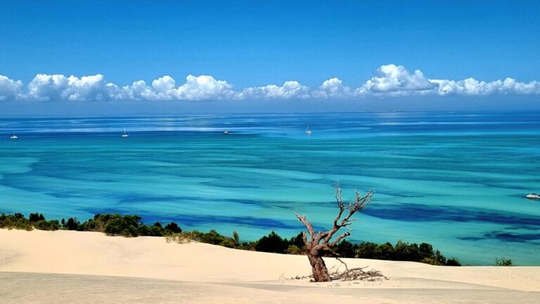 The line of clouds is the first sign of the storms to come later