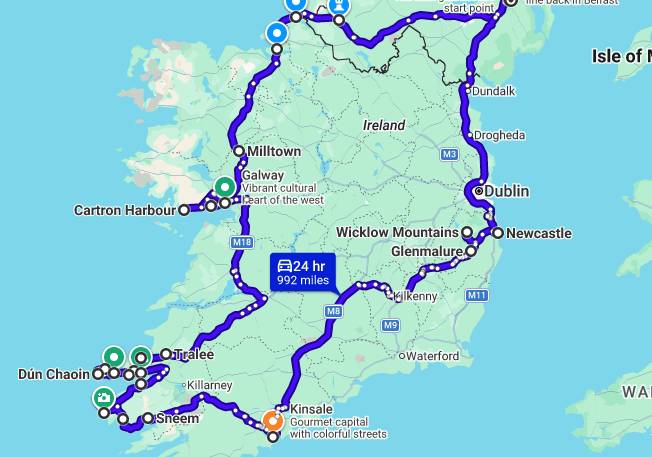 Our road trip - we didn't do it in 24hrs !