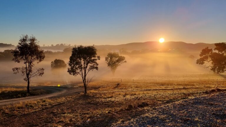 Spectacular morning light